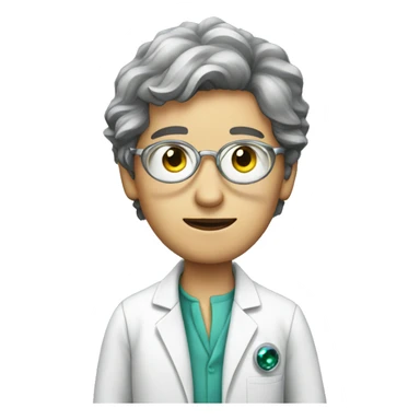 Scientists with a sparkly eye sticker