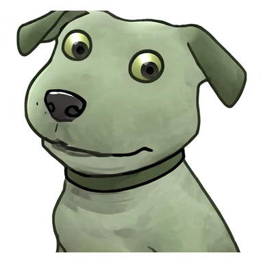 A heart with a dog sticker