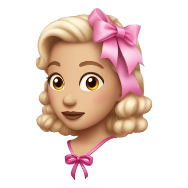 pink ribbon coquette  sticker