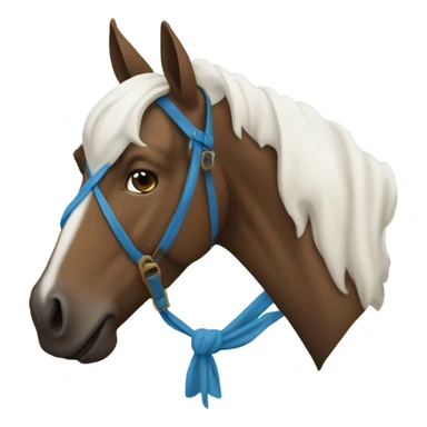 Cheval pie bai avec œil bleu  sticker