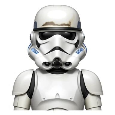 TK421 stormtrooper with an expression like he knows he messed up. sticker