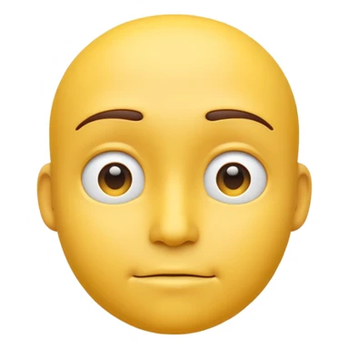 Thinking emoji face sticker