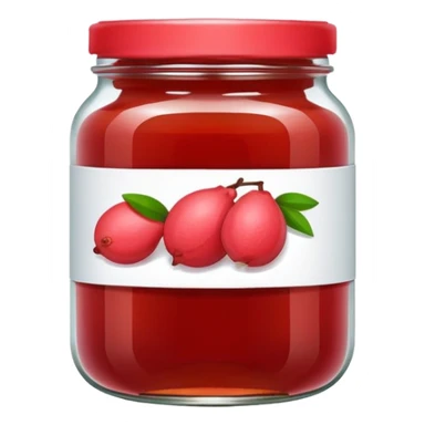 A guava jam jar sticker
