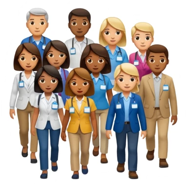 create an emoji to represent foot traffic (at a tradeshow) sticker