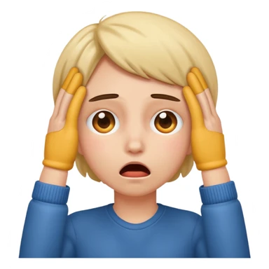 Covering eyes shocked sticker