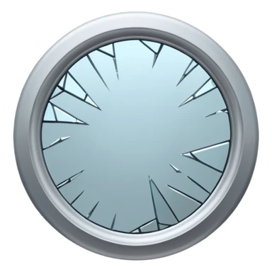 broken mirror  sticker