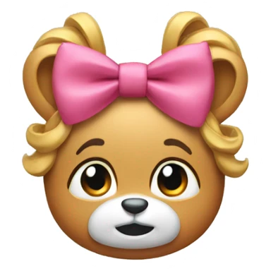 dear with a bow sticker