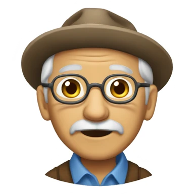 un abuelo granjero  sticker