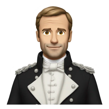 macron en robe sticker