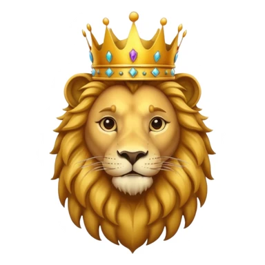 lion king with crown sticker
