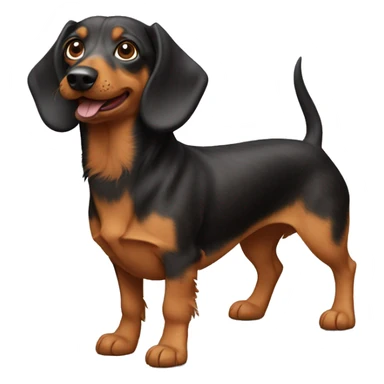Shaggy weiner dog sticker