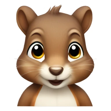 Cute squirrel  sticker