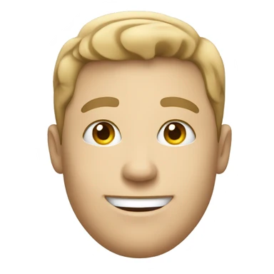 white man smiling working in online support sticker