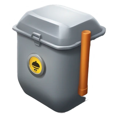 A small, cylindrical container or box with a slightly futuristic design, partially buried in the ground with a small shovel beside it. The capsule could have a glowing lock or seal to indicate it's meant to be opened in the future.
 sticker