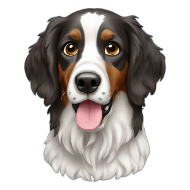 Setter anglais tricolor sticker