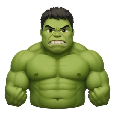 Fat funny Hulk sticker