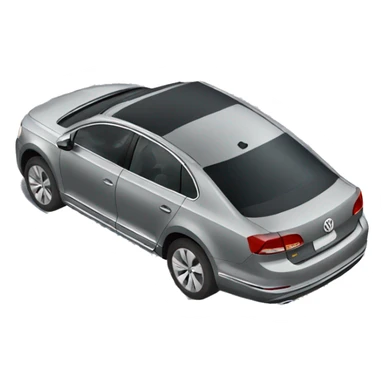 Gray Volkswagen Passat sticker