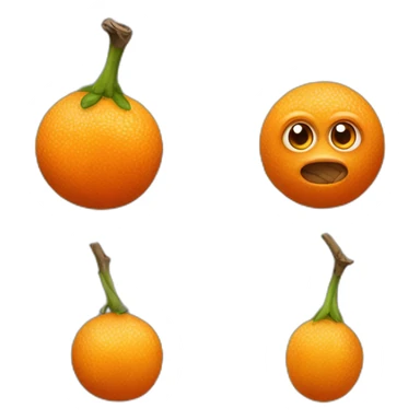 Orange outan sticker