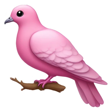 pink dove sticker