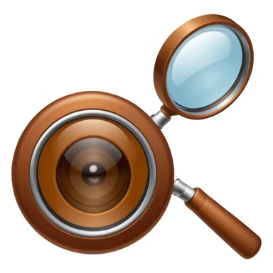 écureuil observant un objet avec une très grande loupe, air concentré sticker