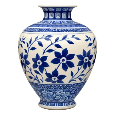 Japanese vase sticker