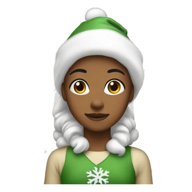 clean girl christmas sticker