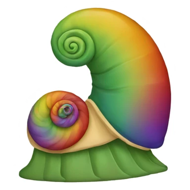 Caracol con colores sticker
