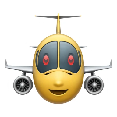 plane take off face on right sticker