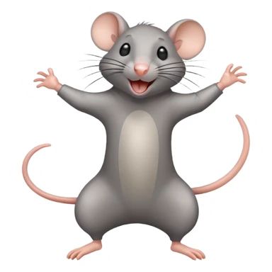 A rat dancing  sticker