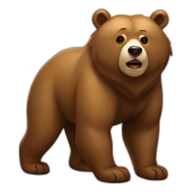 vladimir Poutin on a bear sticker