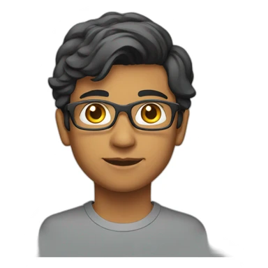 young south asian tech sticker