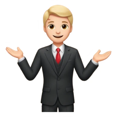 presenter on theater stage sticker