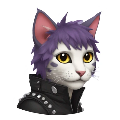 Anthro Punk Feline sticker