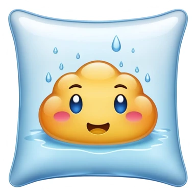  wet drool on pillow sticker