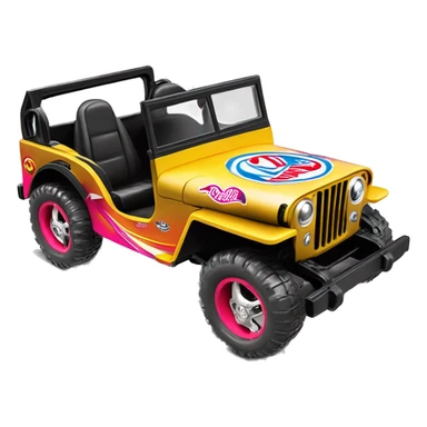 Hot wheels Premium Barbie 1941 Willy’s jeep  sticker