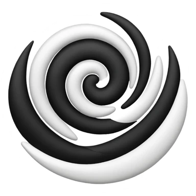 Black and white mix sticker