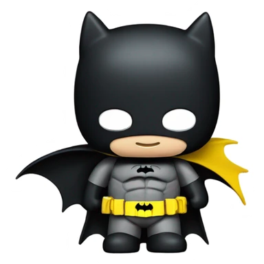 Hello kitty and Batman  sticker
