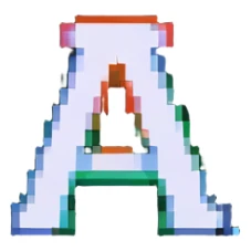 Font settings icon with letter A sticker