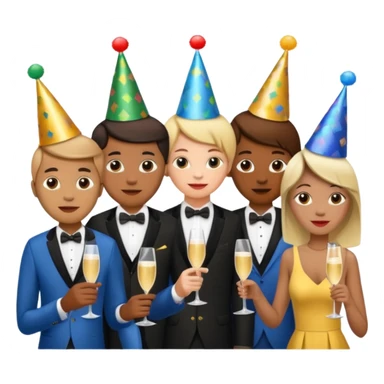 Red group peoples party sticker