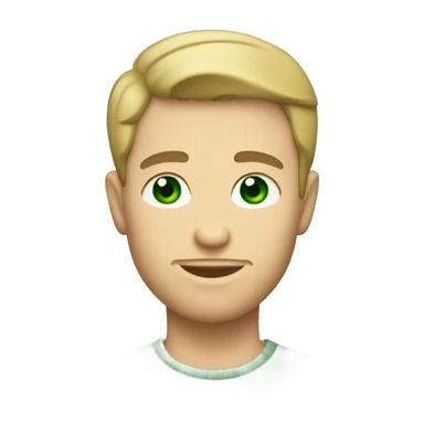 light skinned Caucasian male, green eyes, and light beard sticker