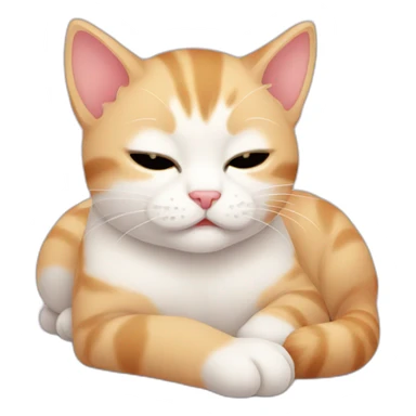 Sleepy kitten sticker