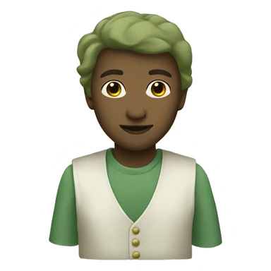 Sage green heart emoji  sticker