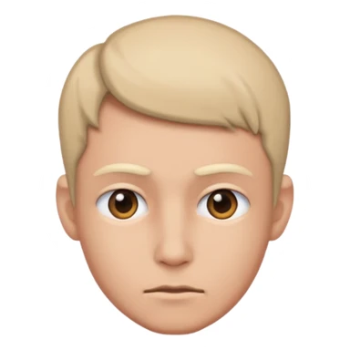 Head turned looking to the side with judgement sticker