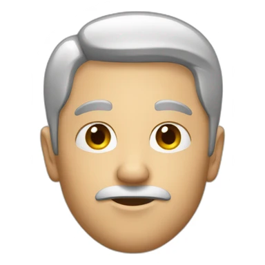 A man head with big front sticker