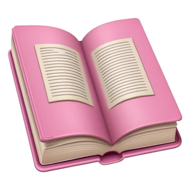 Make an open book, with white pages, but a pink cover only at the bottom! sticker