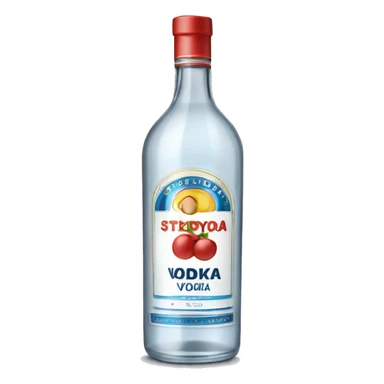 bottle of vodka sticker
