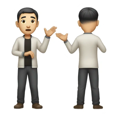 chinese man shruging sticker