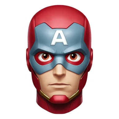 vision marvel red face  half body from captain america: civil war sticker