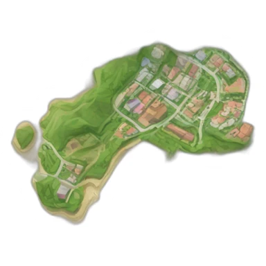 mapa de santa cruz-bolivia sticker