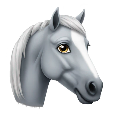 Grey horse sticker